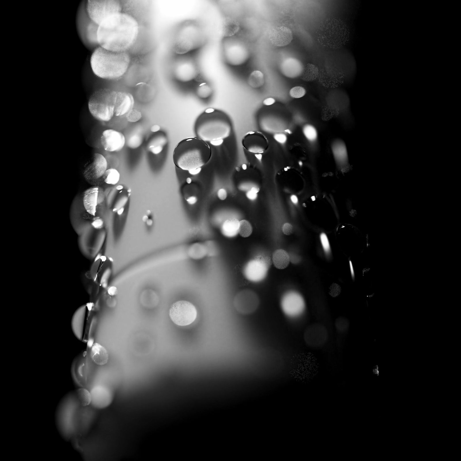 Red product form surrounded by refracted light