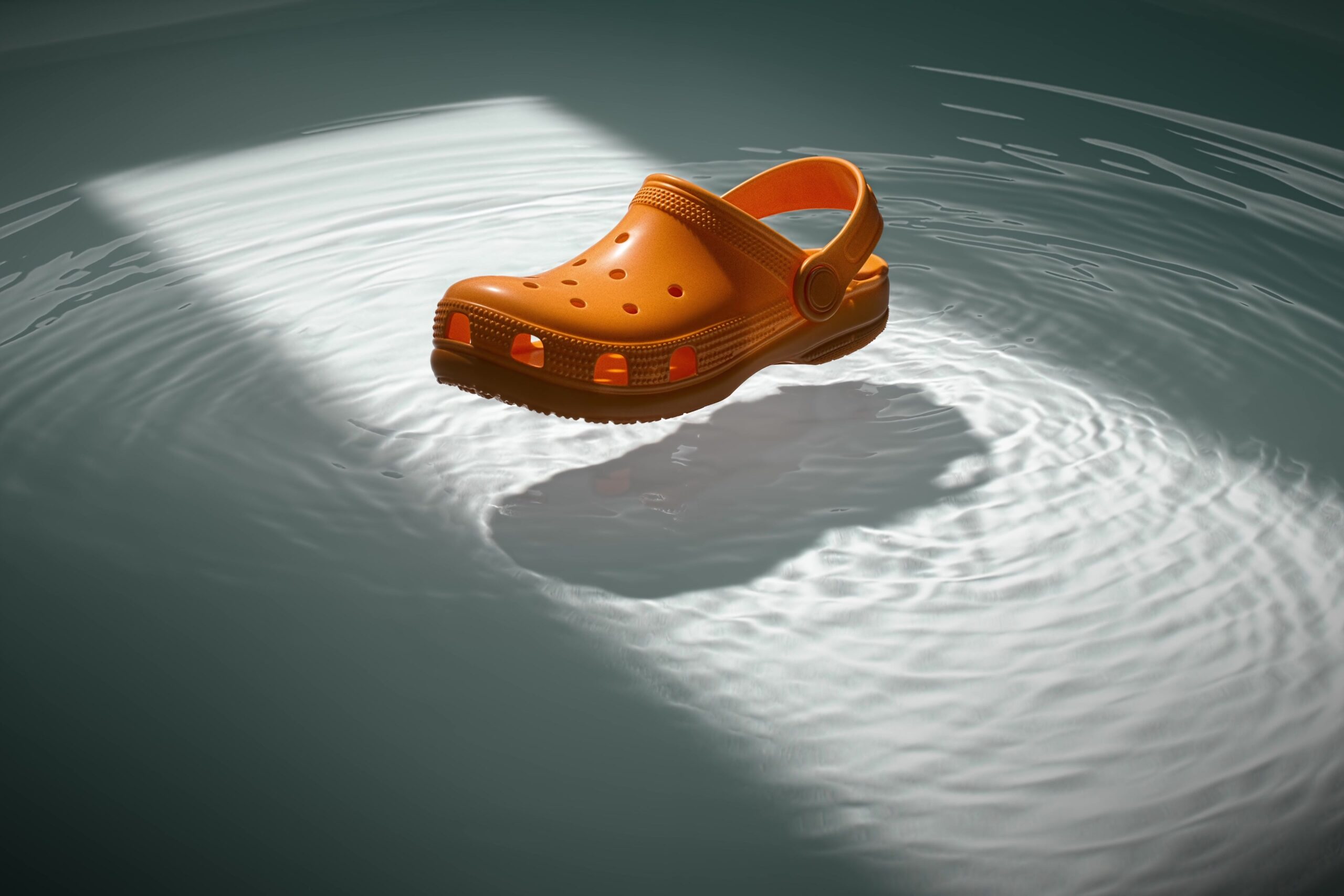 Footwear product-scale caustic lighting study