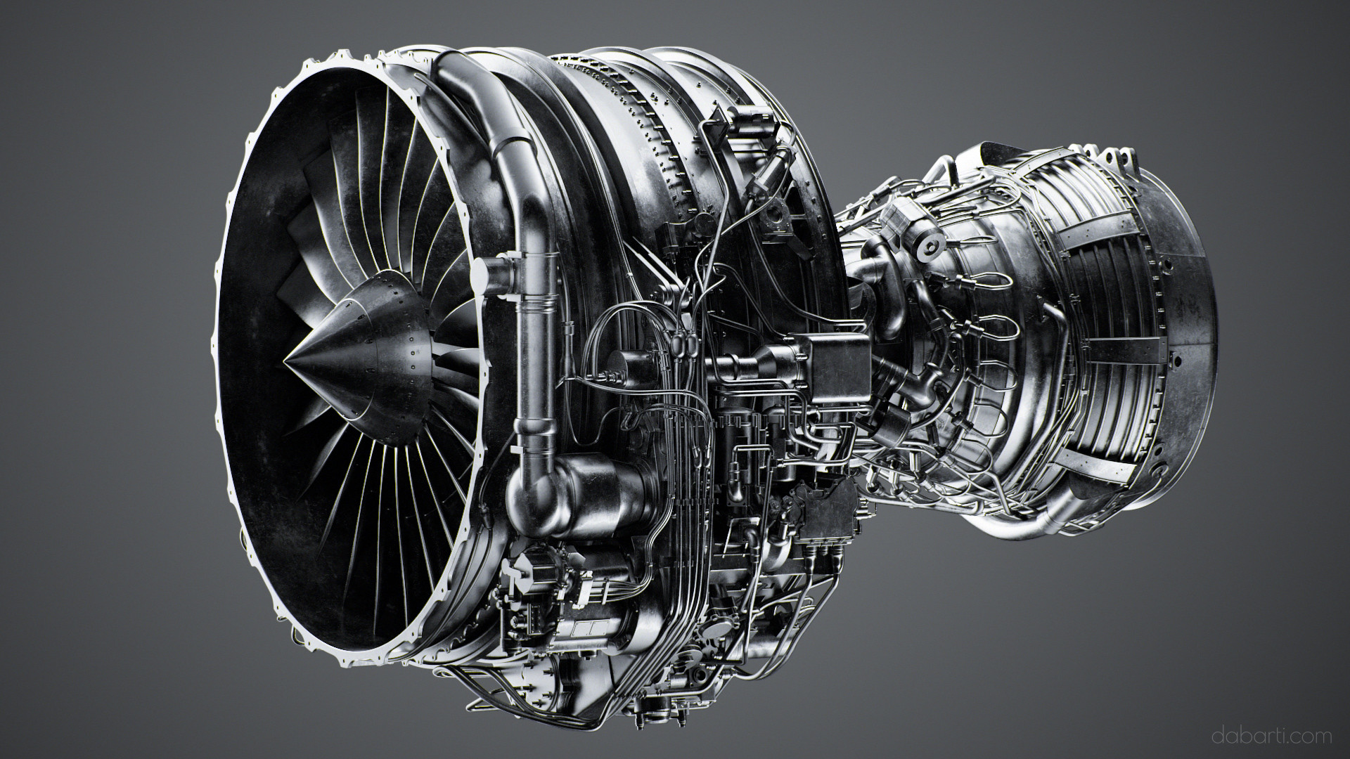 Hardware rendering. Cfm56 Jet engine. Cfm56-7b24/26. CFMI cfm56-7b27. CFM 56-7b27.